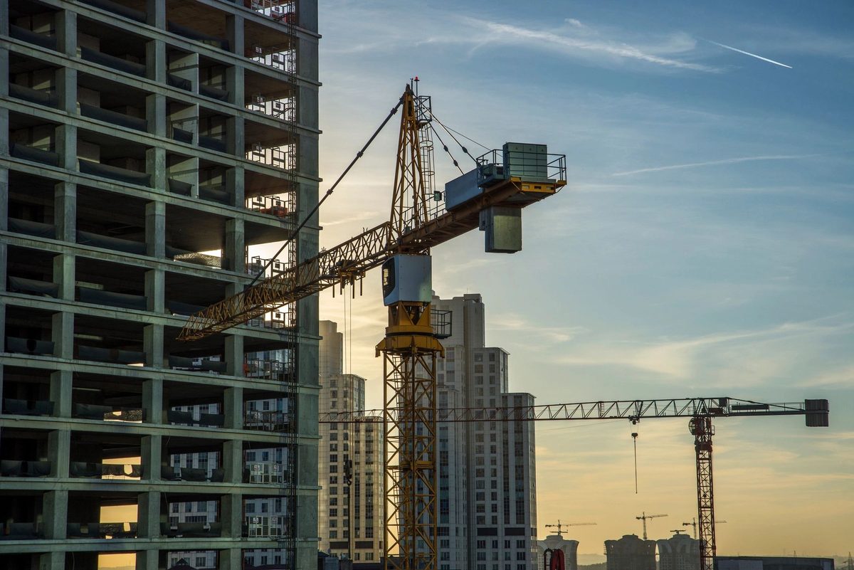 Commercial building under construction